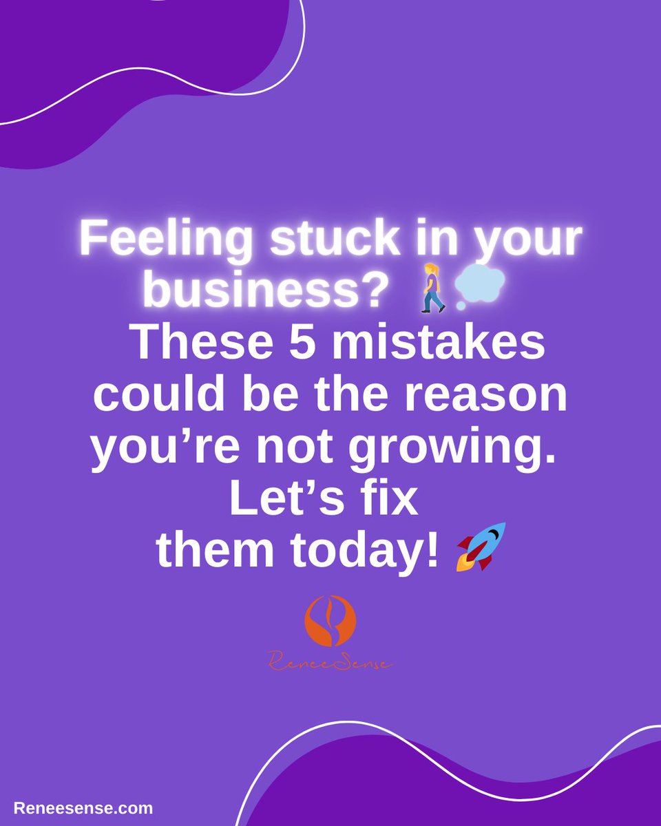 ReneeSenseKe's tweet photo. 🚨 Stuck in business? 🚨 Here are 5 mistakes holding you back &amp; how to fix them! Drop a number below &amp; let’s tackle it! ⬇️ #BusinessSuccessKenya https://t.co/aS6WxLCoe9