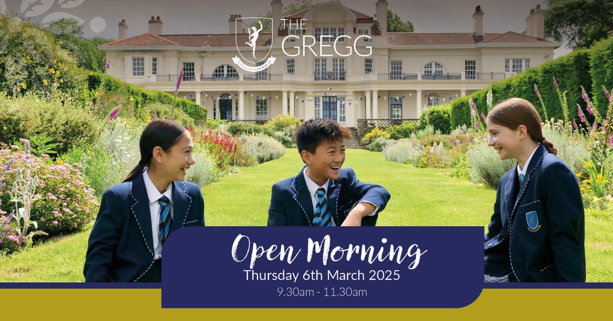 TheGreggSchool's tweet photo. Find out all about our warm and friendly culture on our upcoming #OpenMorning. 

Book onto our Open Morning on Thurs 6 March 9:30-11:30am here https://t.co/94iAJxo8Ir

#IndependentSchools #SouthamptonSchools #HampshireSchools https://t.co/pIk5v0WYeP