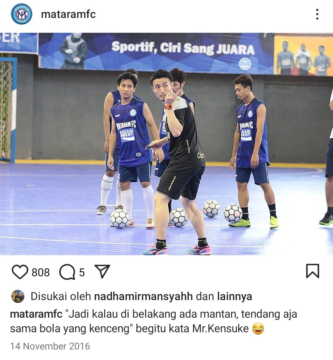 toyagajebo's tweet photo. @jebreeetmedia Jangan kaget kalo doi udah lancar bhs indonesia. Ini waktu mataram fc bekerja sama dengan badral urayasu d tahun 2016.

Andri coach ken hafis zein sama handri pogba yg ada di foto.

Via IG mataram fc https://t.co/N78I3Qio0u