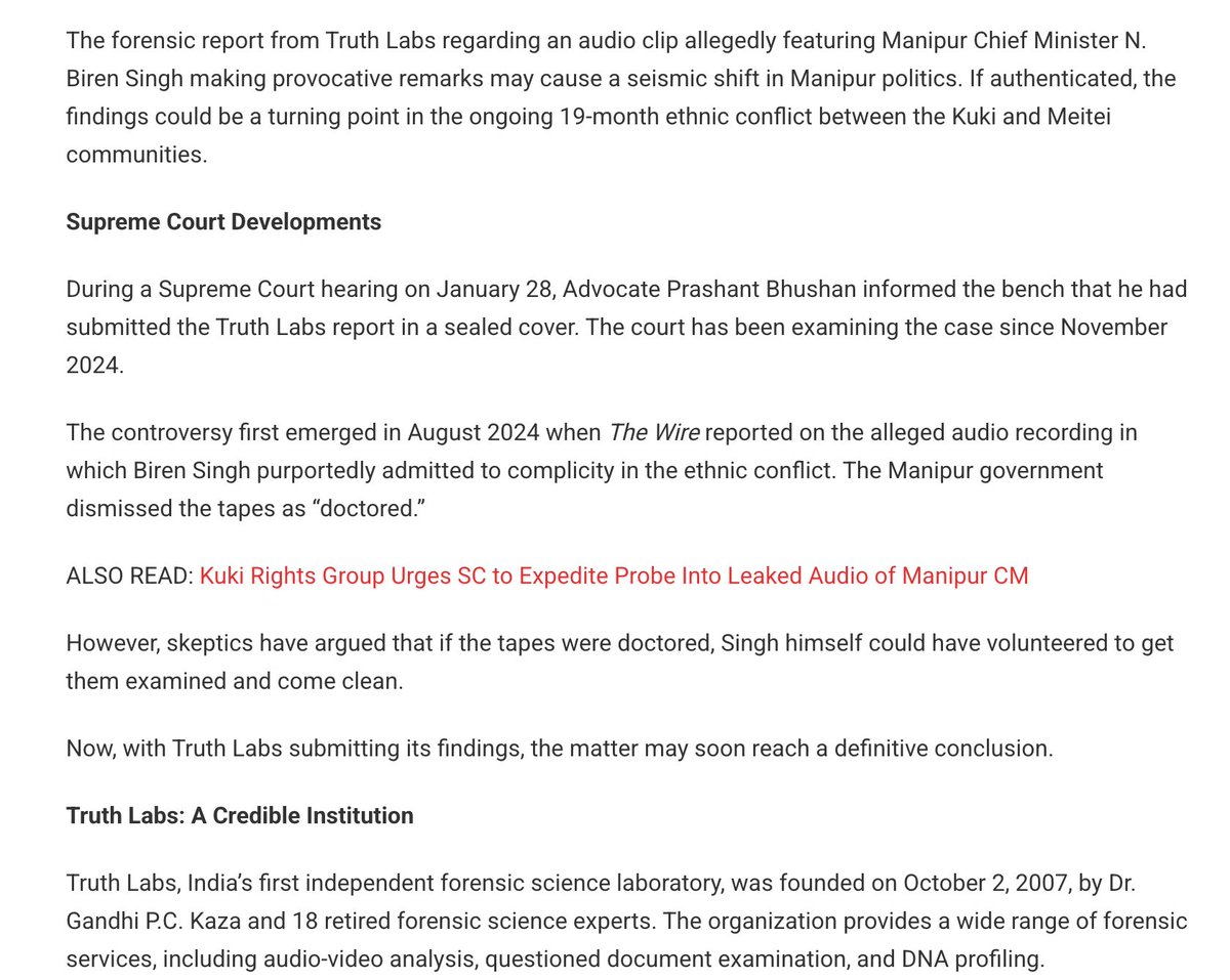 minkukizo's tweet photo. Is the Government of India now so desperate that it’s resorting to outright lies and propaganda, as seen in this @ndtv article, to link the Kuki-Zo struggle in #Manipur to Khalistani groups? This shameless attempt to drag the Kuki-Zo community into a completely unrelated issue is nothing but a calculated distraction from the real crisis in Manipur—state-sponsored violence, systemic persecution, and the government’s failure to protect minority Kuki-Zo Christians.

@AmitShah stood in Parliament and called the Manipur conflict an “ethnic issue,” deliberately ignoring its communal and religious dimensions. But now, suddenly, the same government is peddling this absurd narrative about “Khalistani terrorists” inciting Kuki-Zo Christians? What a pathetic, transparent ploy to divert attention from the damning #BirenTapes and the Supreme Court’s scrutiny of this administration’s failures.

To @PMOIndia and @HMOIndia: your propaganda won’t work. The Kuki-Zo people are not your pawns, and we refuse to be scapegoated for your political games. Either allow the Supreme Court of India to proceed with the #BirenTapes case without interference, or face the consequences. We will not stand by as you smear our community and deny us justice. If you continue down this path, we will uphold our rights through our traditional laws and Inpi.

Enough of your lies. Enough of your oppression. The Kuki-Zo people demand accountability, and we will not rest until justice is served.

@volker_turk @UNHumanRights @marcorubio @USCIRF_Bauer @svensimon @ANI @PTI_News @nytimes @WSJ @thewire_in