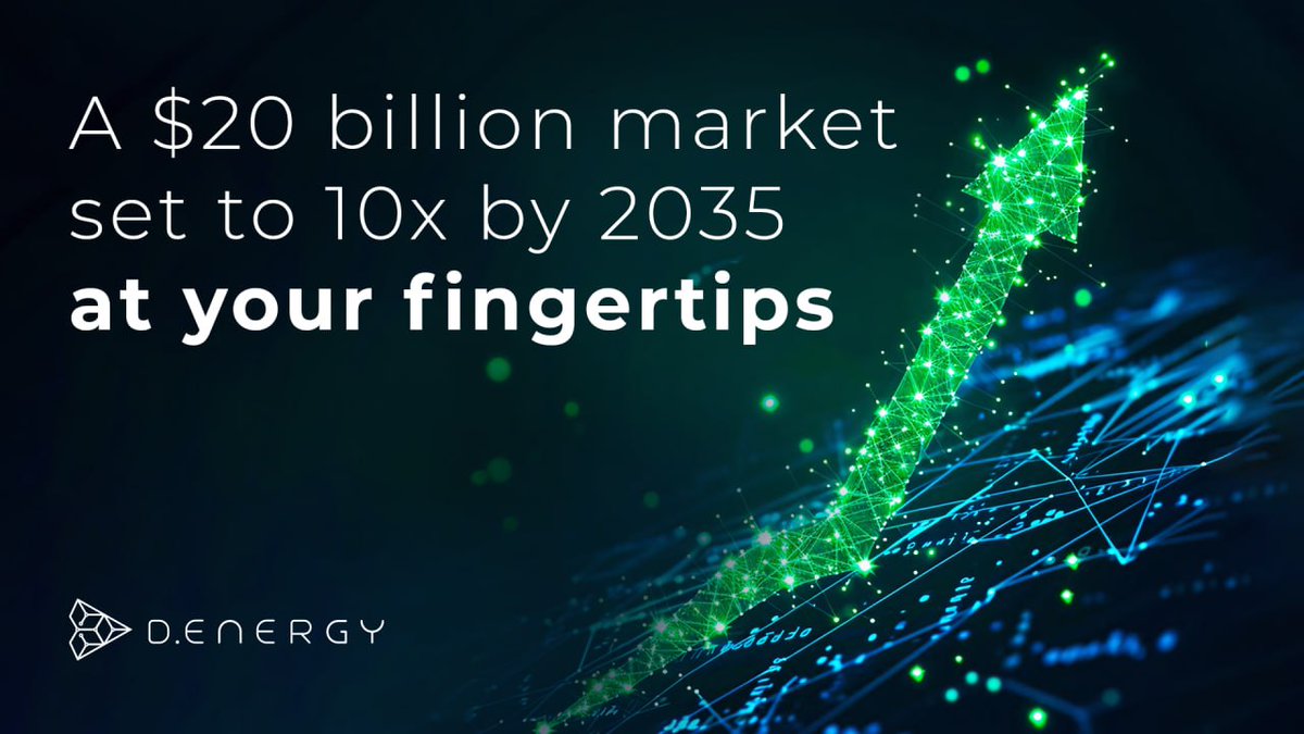 A $20 billion market set to 10x by 2035–at your fingertips! 🚀

The global renewable energy market is set to 10x in the next 10 years. Now anyone can invest, only with D.Wallet!

Don’t miss our updates 👉 t.me/DEnergyChain_c…