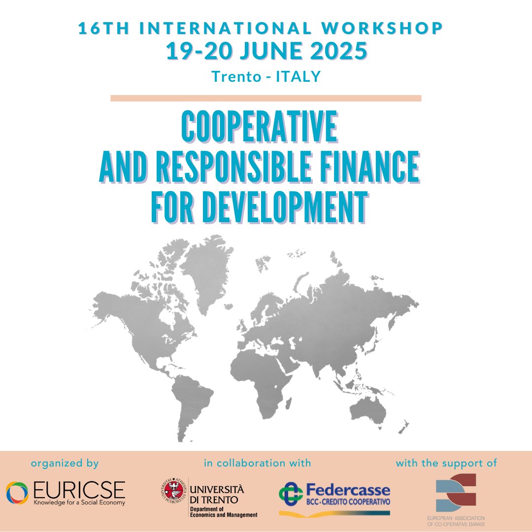 Euricse (@euricse) on Twitter photo Today is the final day to participate in the ๐๐๐ญ๐ก ๐๐ง๐ญ๐๐ซ๐ง๐๐ญ๐ข๐จ๐ง๐๐ฅ ๐๐จ๐ซ๐ค๐ฌ๐ก๐จ๐ฉ ๐จ๐ง ๐๐จ๐จ๐ฉ๐๐ซ๐๐ญ๐ข๐ฏ๐ ๐๐ง๐ ๐๐๐ฌ๐ฉ๐จ๐ง๐ฌ๐ข๐๐ฅ๐ ๐
๐ข๐ง๐๐ง๐๐ ๐๐จ๐ซ ๐๐๐ฏ๐๐ฅ๐จ๐ฉ๐ฆ๐๐ง๐ญ (June 19th-20th, 2025, Trento).
๐ Call for Papers๐ bit.ly/3Bmr08Q Today is the final day to participate in the ๐๐๐ญ๐ก ๐๐ง๐ญ๐๐ซ๐ง๐๐ญ๐ข๐จ๐ง๐๐ฅ ๐๐จ๐ซ๐ค๐ฌ๐ก๐จ๐ฉ ๐จ๐ง ๐๐จ๐จ๐ฉ๐๐ซ๐๐ญ๐ข๐ฏ๐ ๐๐ง๐ ๐๐๐ฌ๐ฉ๐จ๐ง๐ฌ๐ข๐๐ฅ๐ ๐
๐ข๐ง๐๐ง๐๐ ๐๐จ๐ซ ๐๐๐ฏ๐๐ฅ๐จ๐ฉ๐ฆ๐๐ง๐ญ (June 19th-20th, 2025, Trento).
๐ Call for Papers๐ bit.ly/3Bmr08Q