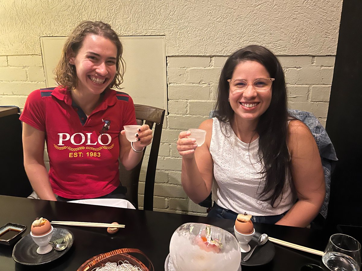 Bob Wong (@bbmwong.bsky.social) (@bbm_wong) on Twitter photo A lovely dinner celebrating PhD completions with <a href="/rhi_eastment/">Rhiannon Eastment</a> and <a href="/gabriela_melogc/">Gabriela C. Melo</a> 🤗 A lovely dinner celebrating PhD completions with <a href="/rhi_eastment/">Rhiannon Eastment</a> and <a href="/gabriela_melogc/">Gabriela C. Melo</a> 🤗