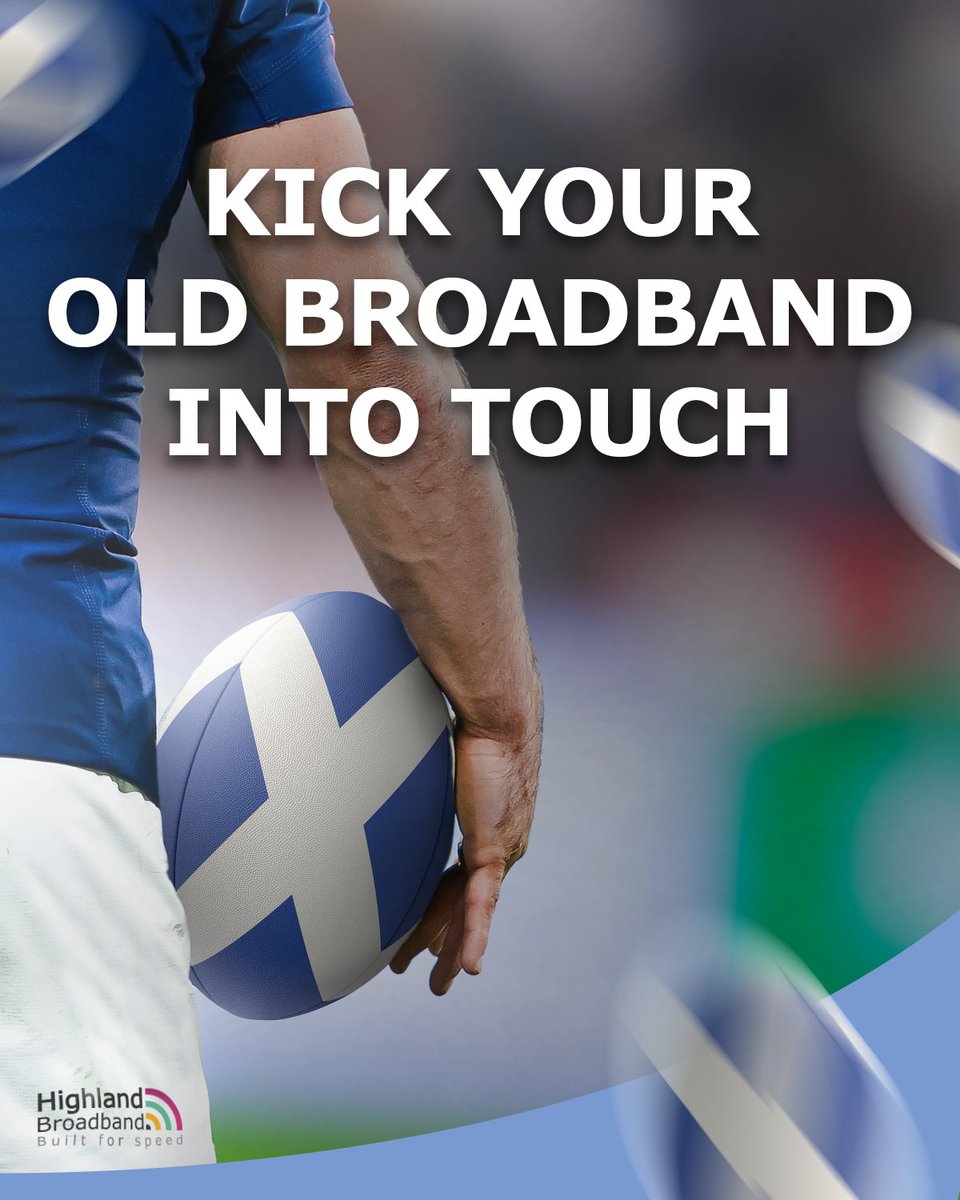Is your current broadband struggling to tackle conference calls, gaming and movie nights all at once? Send it to the sin-bin. ​

Don't miss a single scrum as the Six Nations kicks off 👉 tinyurl.com/5n7vays5 

Will you be tuning in to watch this weekend? Alba gu brath! 🏴󠁧󠁢󠁳󠁣󠁴󠁿