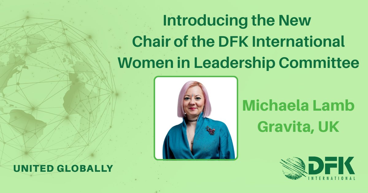 We are delighted to announce that Michaela Lamb, Partner at Gravita, UK, has been appointed as the new Chair of the DFK International Women in Leadership (IWIL) Committee. 
 
We look forward to seeing Michaela lead the committee, driving positive change within DFK and beyond.