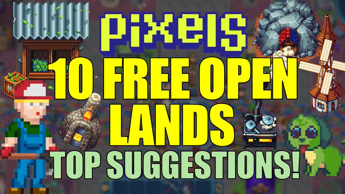 surgeweb3's tweet image. NEW VIDEO: 10 FREE OPEN LANDS YOU CAN FARM | TOP SUGGESTIONS

Link in the comments 

#pixels #pixelsnft #pixelsupdate #PixelsCreator