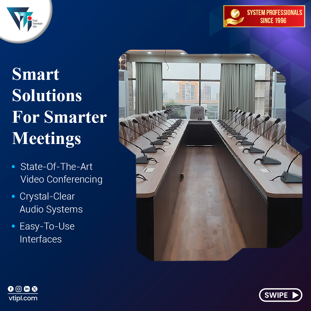 vtipl_india's tweet image. ✨ Transform Every Space with Seamless A/V Solutions!
We specialize in crafting customized A/V systems for conference rooms, auditoriums, houses of worship, and museums.
#CorporateAVSolutions #AuditoriumDesign #ConferenceRoomTech #AudioVideoIntegration #HouseOfWorship #VTIPL