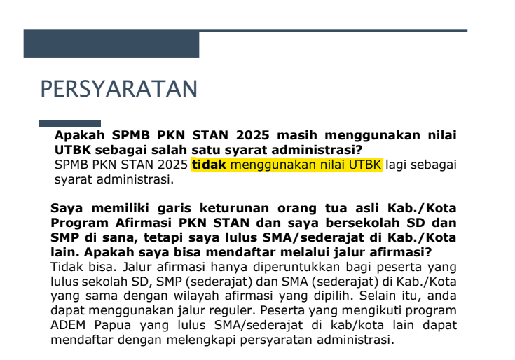 utbkcak's tweet image. 🥰Wah bisa daftar STAN nih! Gak ada syarat menggunakan nilai UTBK.