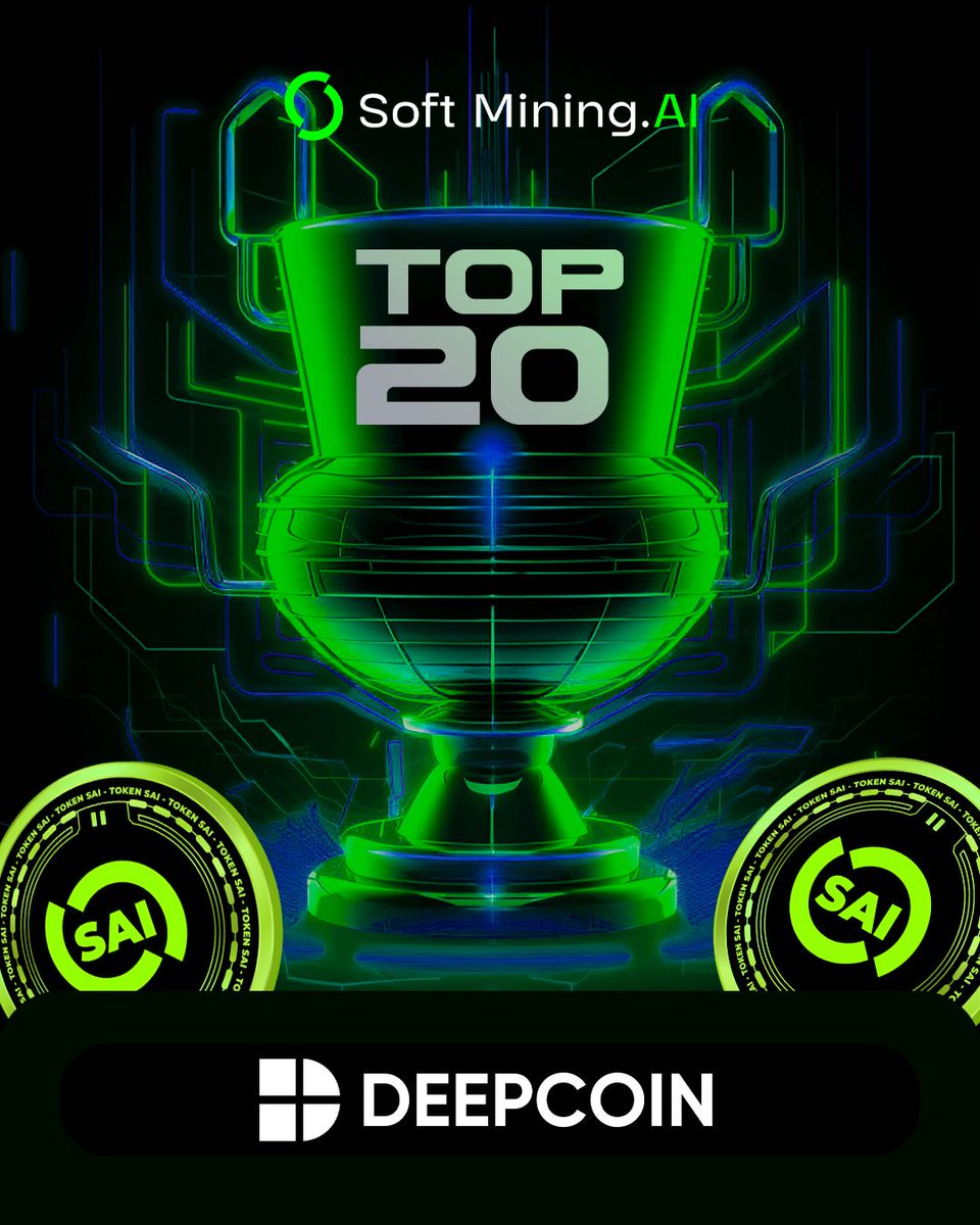 🇬🇧 🚀 Soft Mining AI is in DeepCoin's Top 20!
🇨🇳 🚀 Soft Mining AI 荣登 DeepCoin Top 20!
🇰🇷 🚀 Soft Mining AI, DeepCoin의 Top 20에 진입!
🇻🇳 🚀 Soft Mining AI lọt vào Top 20 của DeepCoin!
🇯🇵 🚀 Soft Mining AI が DeepCoin のトップ20にランクイン！