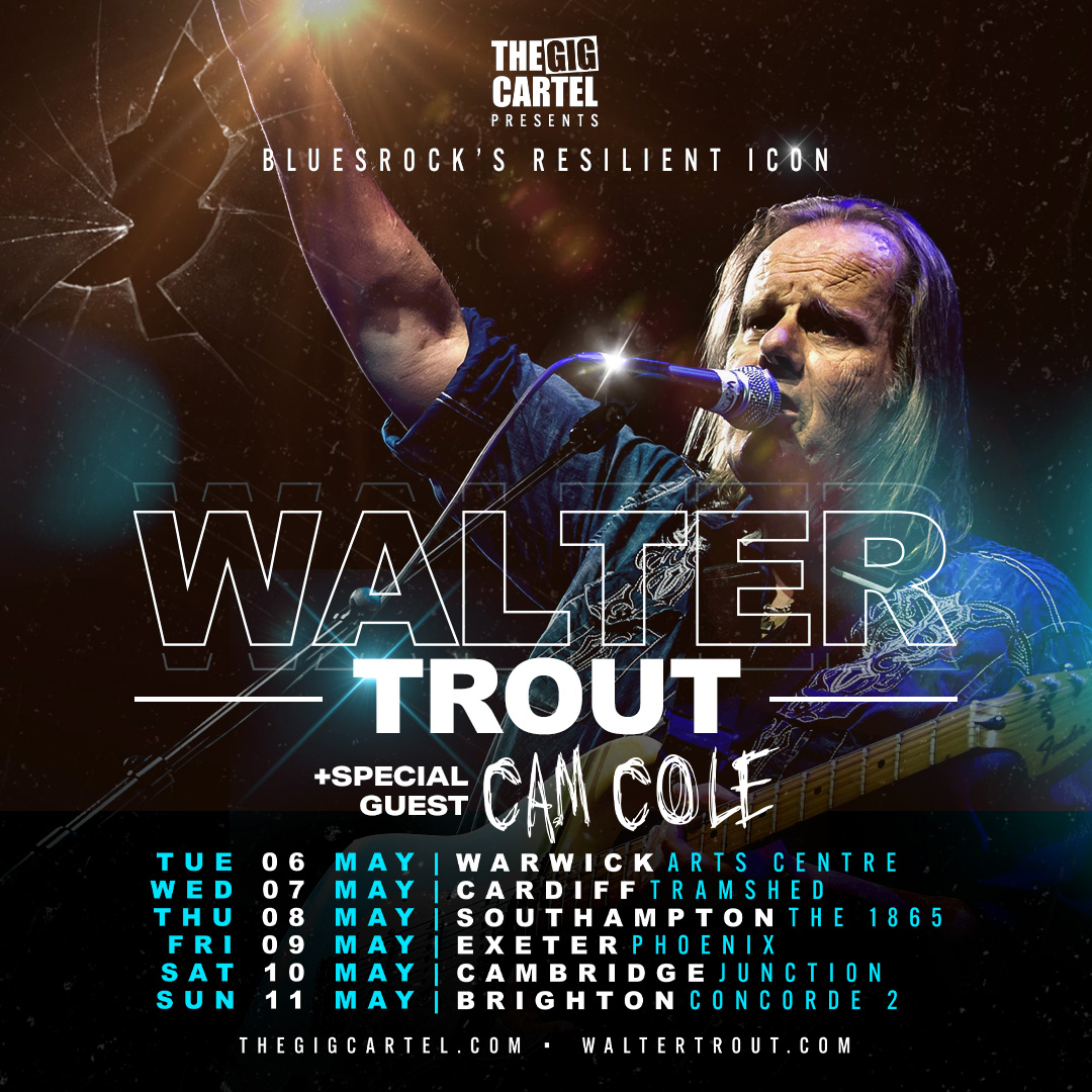 Come and see a blues legend live!!!📷📷
Nope not talking about me, I got some miles to go still but Mr Walter Trout deserves that title and I will be opening for him on his UK tour in  May!!! I'm stocked and can't wait to see many new faces and hopefully  many of you there.
