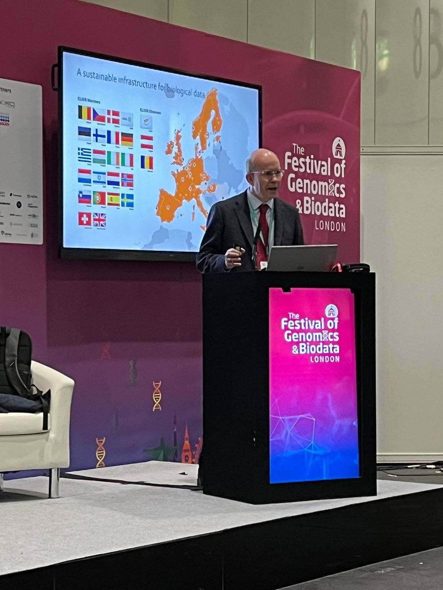 ELIXIREurope's tweet photo. ELIXIR’s representatives join the Festival of Genomics & Biodata 2025 to share our efforts in advancing secure #genomicdata sharing.
#FoG2025 #1MGenomes https://t.co/zQcpuu9eY7