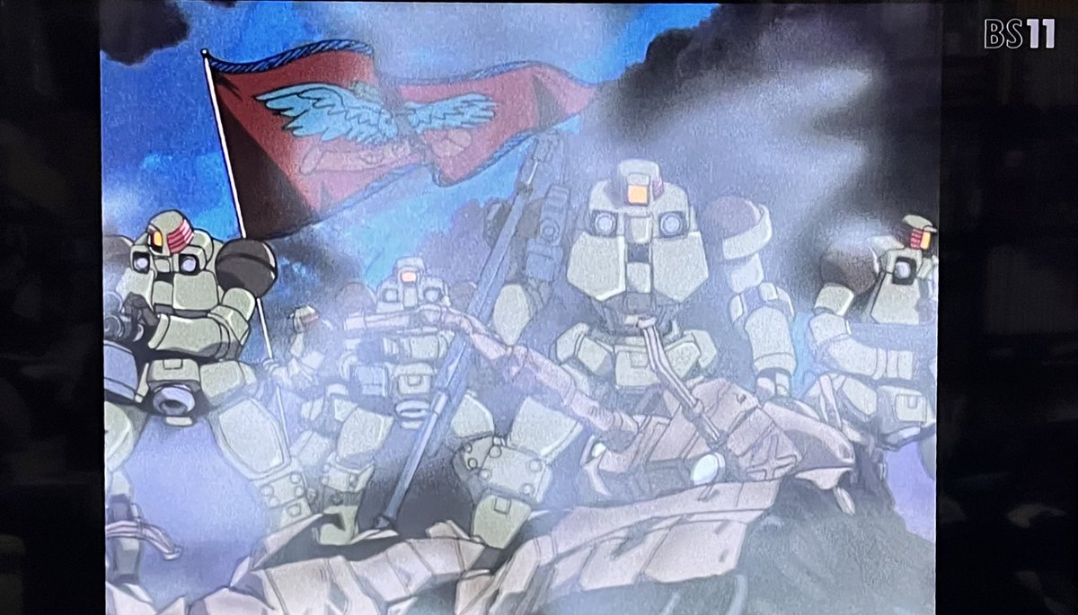 リーオーのスペシャルズの旗いいよね HGのセットに欲しかった #機動新