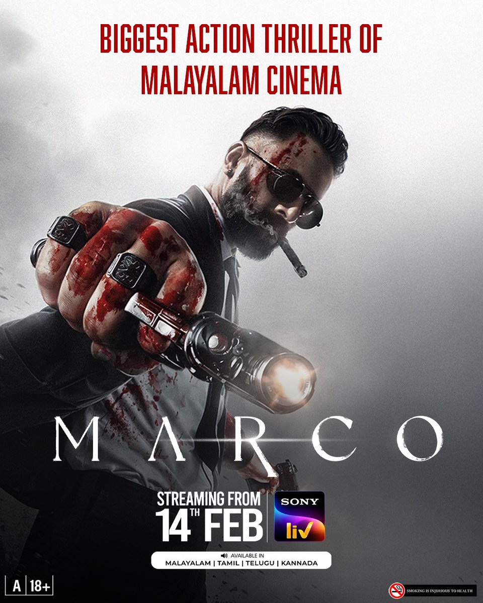 This Feb 14 won't just be about ROSES 🥀—it'll be about GUNS too! 🪓 

Biggest action thriller of Malayalam cinema is coming your way! Get ready for the ultimate adrenaline rush with #Marco, streaming from Feb 14 on <a href="/SonyLIV/">Sony LIV</a> 

@iamunnimukundan