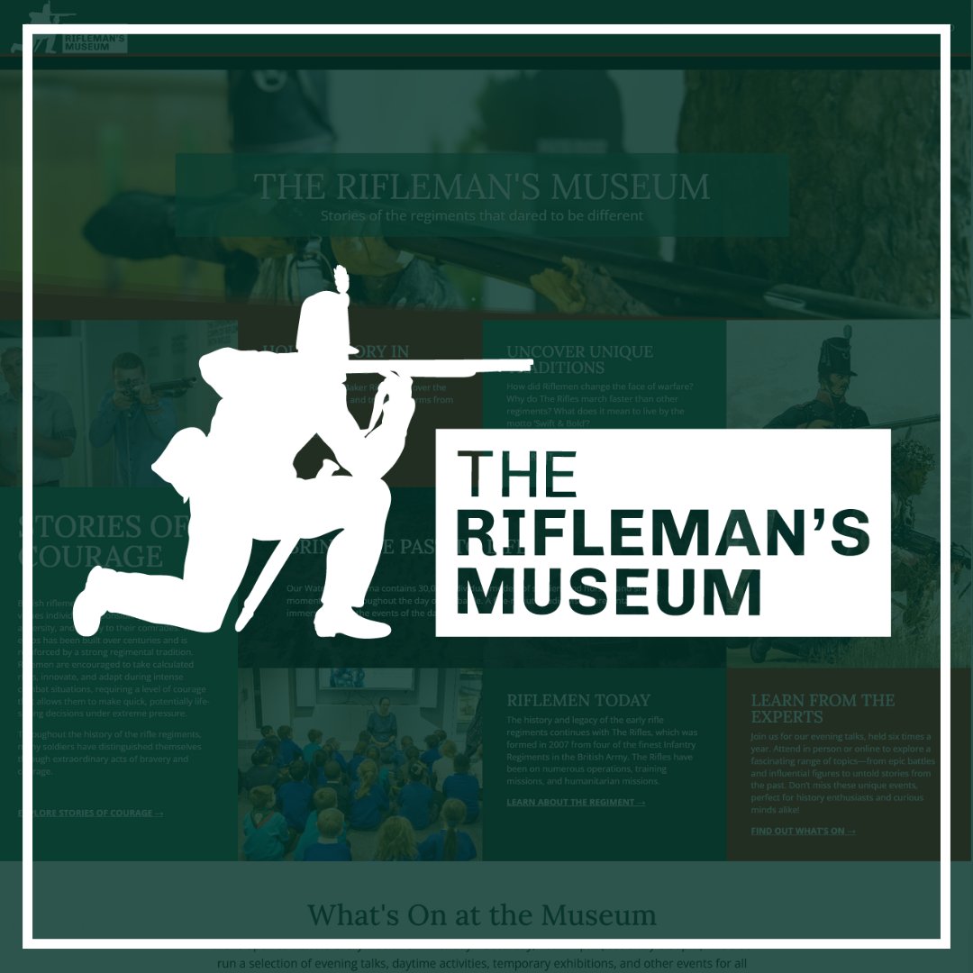 🚨Breaking News!🚨 The Royal Green Jackets (Rifles) Museum is now The Rifleman’s Museum! New name, new look, new website—and this is just the beginning! 🧵1/3