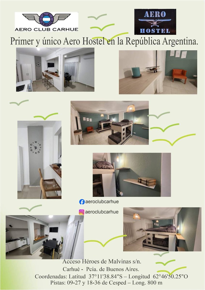 Dos naves que pararon en Carhue
Y sus pilotos durmieron en el aero hostel👇👇👇👌👌