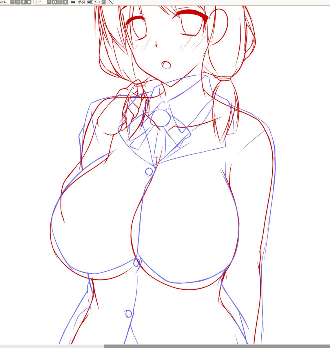 次回作の線画途中のモノばっかですけどw('ー`)ゞ
#今月描いた絵を晒そう 