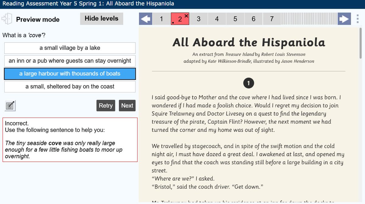 LbQorg's tweet image. With #NationalStorytellingWeek starting TOMORROW, we thought we would remind you of our KS2 reading comprehension resources for spring term 1, including "All aboard the Hispaniola". 

Preview the Question Set and check out the instant feedback: bit.ly/AllaboardtheHi…

#LbQ