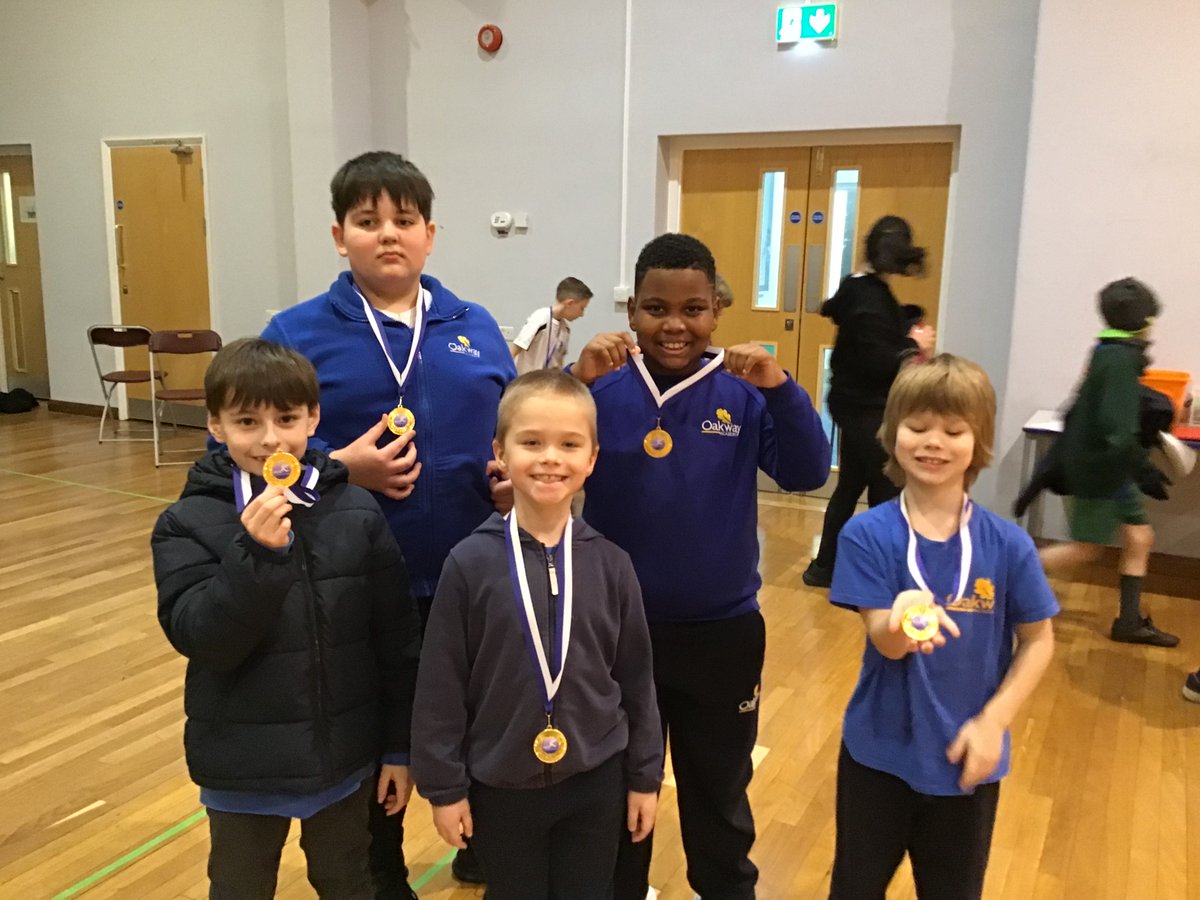 Congratulations to the Oakway Boccia team who won GOLD at the E ast Northants SSP programme . They go through to the county finals next term having won 4 out of their 5 matches! Very proud as they showed true PRIDE values through their determination and independence to win. 🥇🎉