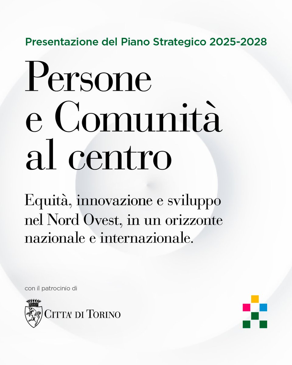 #CSPDay2025
Persone e Comunità al centro.
Equità, innovazione e sviluppo nel Nord Ovest, in un orizzonte nazionale e internazionale.

📅 18 Febbraio 2025, ore 10:45
📍 In diretta streaming su #CSPPlay

🔗 Scopri di più: compagniadisanpaolo.it/it/news/xxiii-…