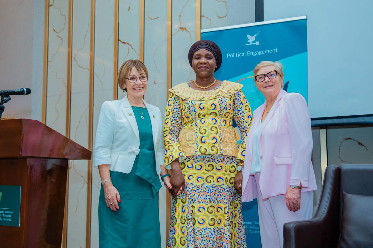 Irish Embassy Dar (@irlembtanzania) on Twitter photo This #StBrigidsDay, the Embassy hosted an exciting dialogue event & reception on `Solidarity in promoting Women’s Political Leadership’ sharing experiences from 🇮🇪 & 🇹🇿, graced by Guest of Honour Minister of Gender Hon <a href="/Dr_DGwajima/">Dr. Dorothy Gwajima</a> & Keynote Speaker 🇮🇪 leader <a href="/FitzgeraldFrncs/">Frances Fitzgerald</a> . This #StBrigidsDay, the Embassy hosted an exciting dialogue event & reception on `Solidarity in promoting Women’s Political Leadership’ sharing experiences from 🇮🇪 & 🇹🇿, graced by Guest of Honour Minister of Gender Hon <a href="/Dr_DGwajima/">Dr. Dorothy Gwajima</a> & Keynote Speaker 🇮🇪 leader <a href="/FitzgeraldFrncs/">Frances Fitzgerald</a> .