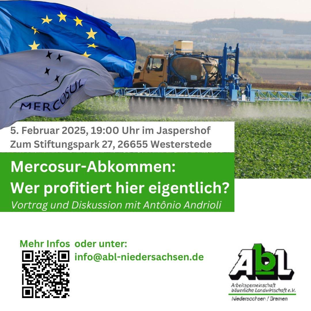 Neuer Vortrag mit <a href="/AndrioliAntonio/">Antonio Andrioli</a>:
#StopEUMercosur