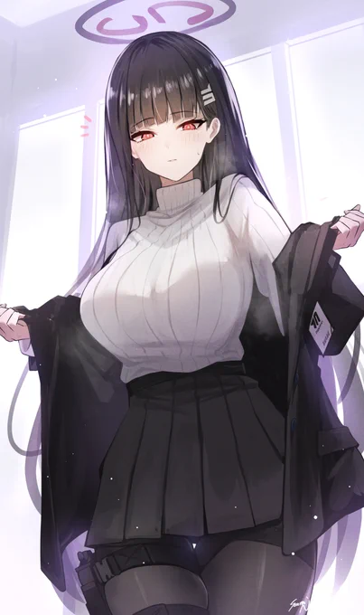 少し暑いわね...#ブルアカ 