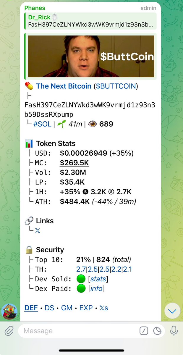 AniStarry's tweet photo. ca:FasH397CeZLNYWkd3wWK9vrmjd1z93n3b59DssRXpump

I went out for a trip a few days ago. When I got home yesterday, I saw a community member notifying me that the market value of $BUTT had risen wildly from 269.5k, and it would very likely become a diamond. After doing some research, I found that the market value of $BUTT had suddenly soared to 813.3k. I immediately opened a position and bought it. After a while, it rose to nearly 4M. As I was too tired at the time and was packing my luggage, I found that the market value of $BUTT had risen to 44M when I just got up. Although I didn’t sell the chips at the highest point, at least I am still making money now, at least I didn’t lose money.

$BUTT #Solana