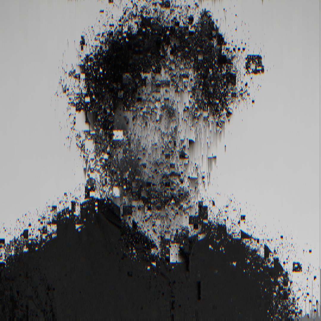 #genuary Day 31: Pixel sorting.

Self-portrait. 

#genuary2025 #genuary31 #genartclub