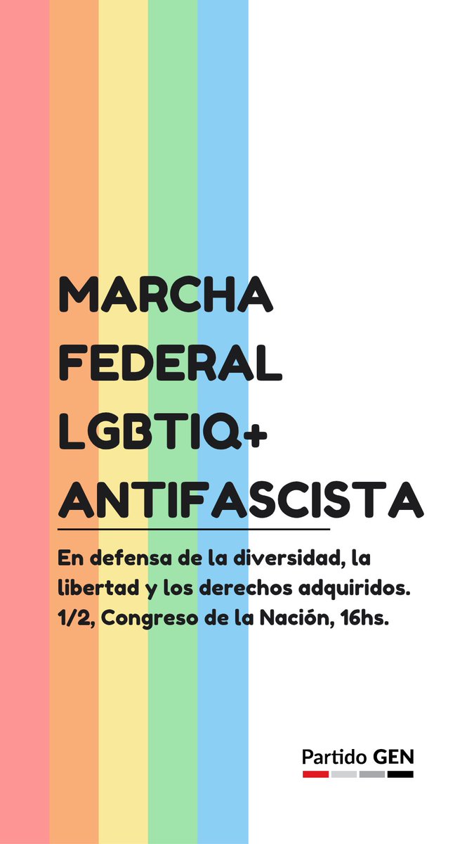 Stolbizer's tweet image. En defensa de la libertad y la igualdad de derechos, este sábado marchamos.