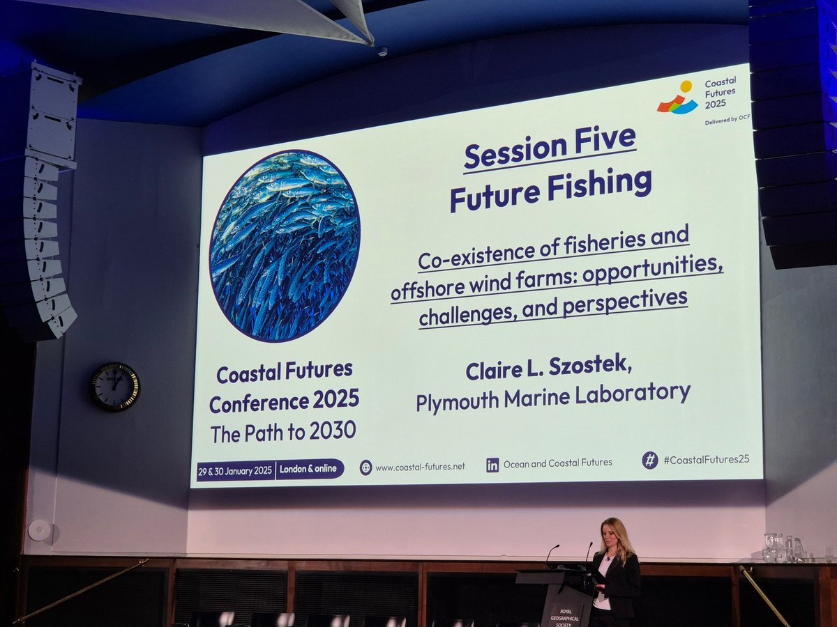 Plymouth Marine Lab (@plymouthmarine) on Twitter photo Great day at Coastal Futures (<a href="/CF_Conf/">Ocean and Coastal Futures (OCF)</a>) yesterday with our Dr Claire Szostek (<a href="/ClaireLSzostek/">Claire Szostek</a>) presenting: "Co-existence of #fisheries & #OffshoreWindFarms: opportunities, challenges & perspectives"
More on Clairešpml.ac.uk/profile/claireā¦
Image credit: Dr Bryce Stewart (<a href="/BD_Stew/">Bryce Stewart</a>) Great day at Coastal Futures (<a href="/CF_Conf/">Ocean and Coastal Futures (OCF)</a>) yesterday with our Dr Claire Szostek (<a href="/ClaireLSzostek/">Claire Szostek</a>) presenting: "Co-existence of #fisheries & #OffshoreWindFarms: opportunities, challenges & perspectives"
More on Clairešpml.ac.uk/profile/claireā¦
Image credit: Dr Bryce Stewart (<a href="/BD_Stew/">Bryce Stewart</a>)