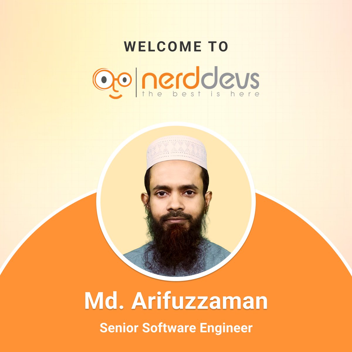 nerddevs's tweet image. With great excitement, we introduce Md. Arifuzzaman, our newest Senior Software Engineer. Join us in extending a heartfelt welcome to Arifuzzaman, and stay tuned for updates on our upcoming projects!

#NewTeamMember #SrSoftwareEngineer #WelcomeArifuzzaman #nerddevs