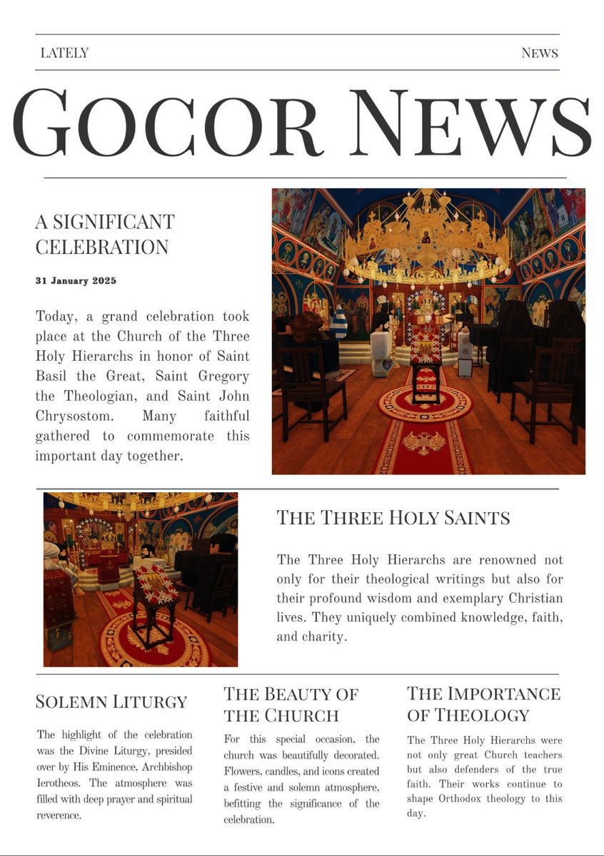 Father_Simos's tweet image. Newspaper Article regarding yesterdays Festal Divine Liturgy celebrated by H.B. Archbishop Ierotheos for the Feast of the Holy Three Hierarchs!