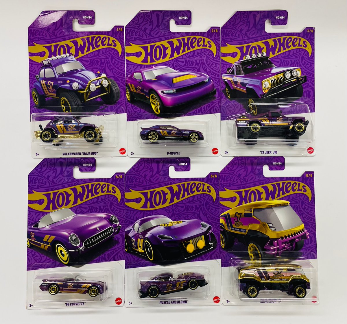 ホットウィール 57周年 アニバーサリーアソート パール & クローム