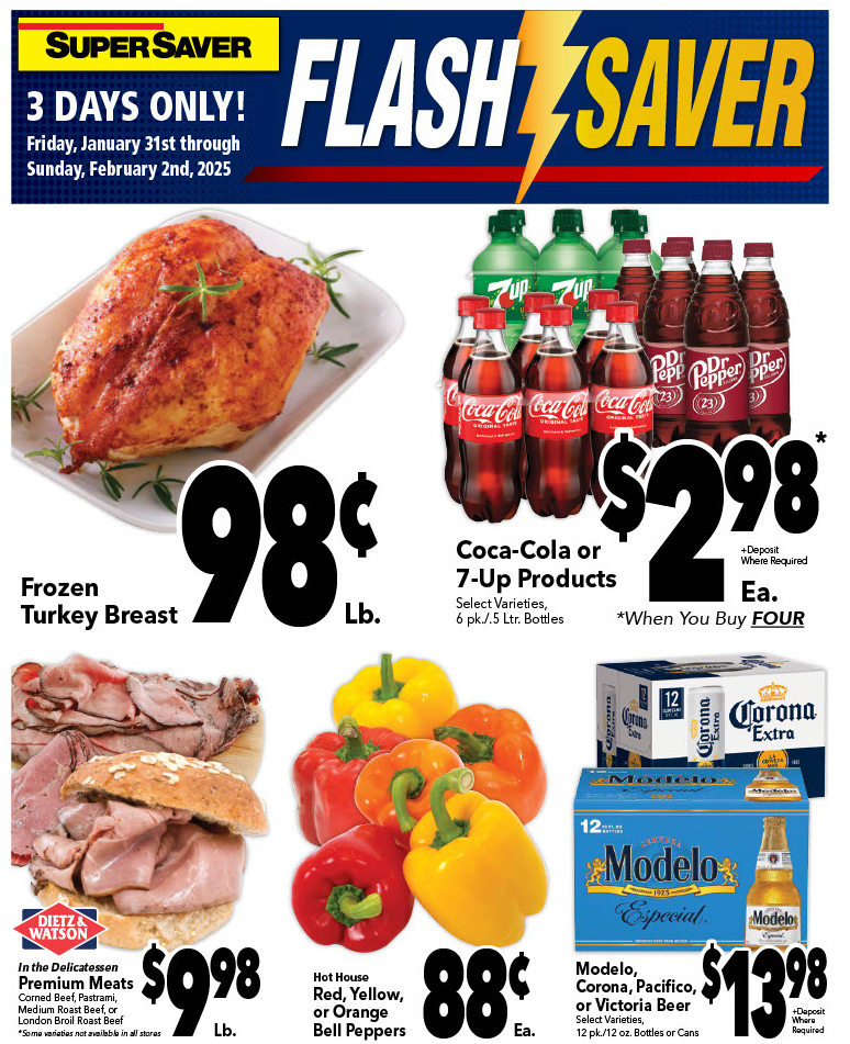 !! TGIF!!🚨 FLASH SAVER SALE ALERT! 🚨 

It’s your chance to grab amazing products at prices that will make you jump for joy! This Saver deals start from this Friday through Sunday, 1/31 through 2/2/2025! 🎉✨ 

Mark your calendars, set your alarms, and get ready to stock up f...