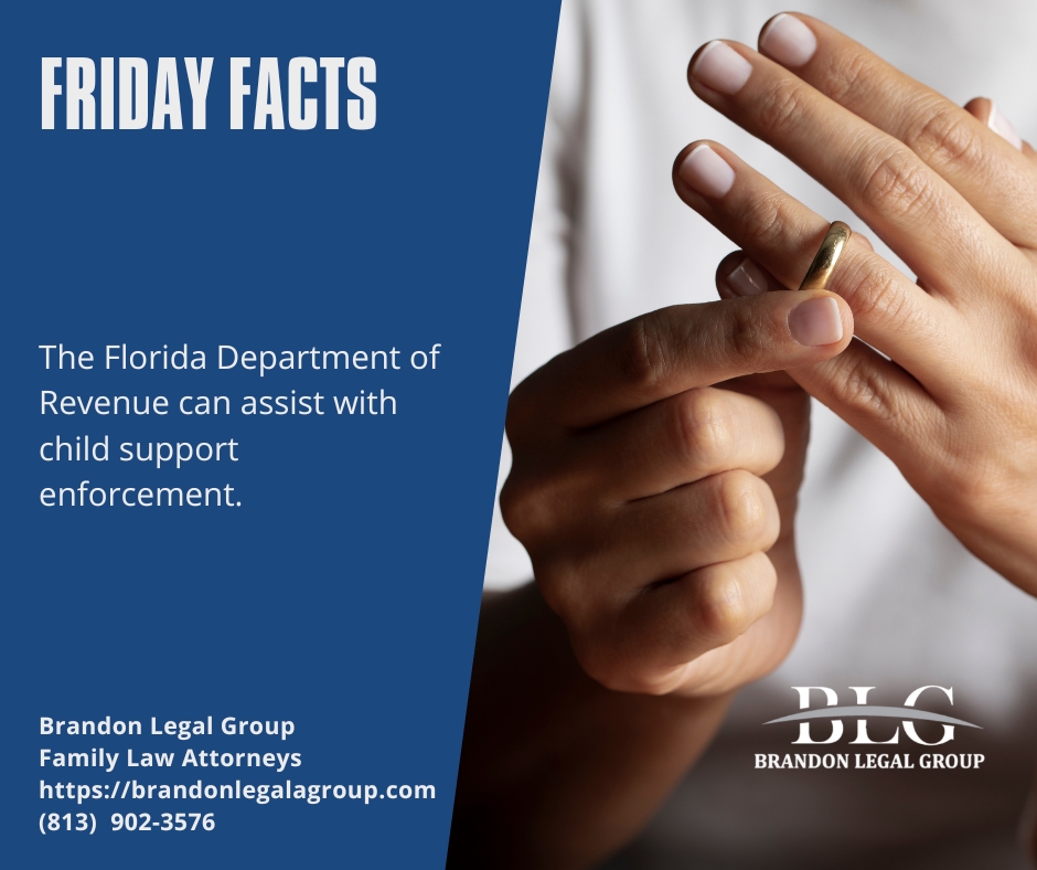 BrandonLegal's tweet photo. FRIDAY FACTS 

The Florida Department of Revenue can assist with child support enforcement. 

Brandon Legal Group 
Family Law Attorneys 
https://t.co/CNz8wzm8cW 
(813) 902-3576 https://t.co/c0AqmKguc4