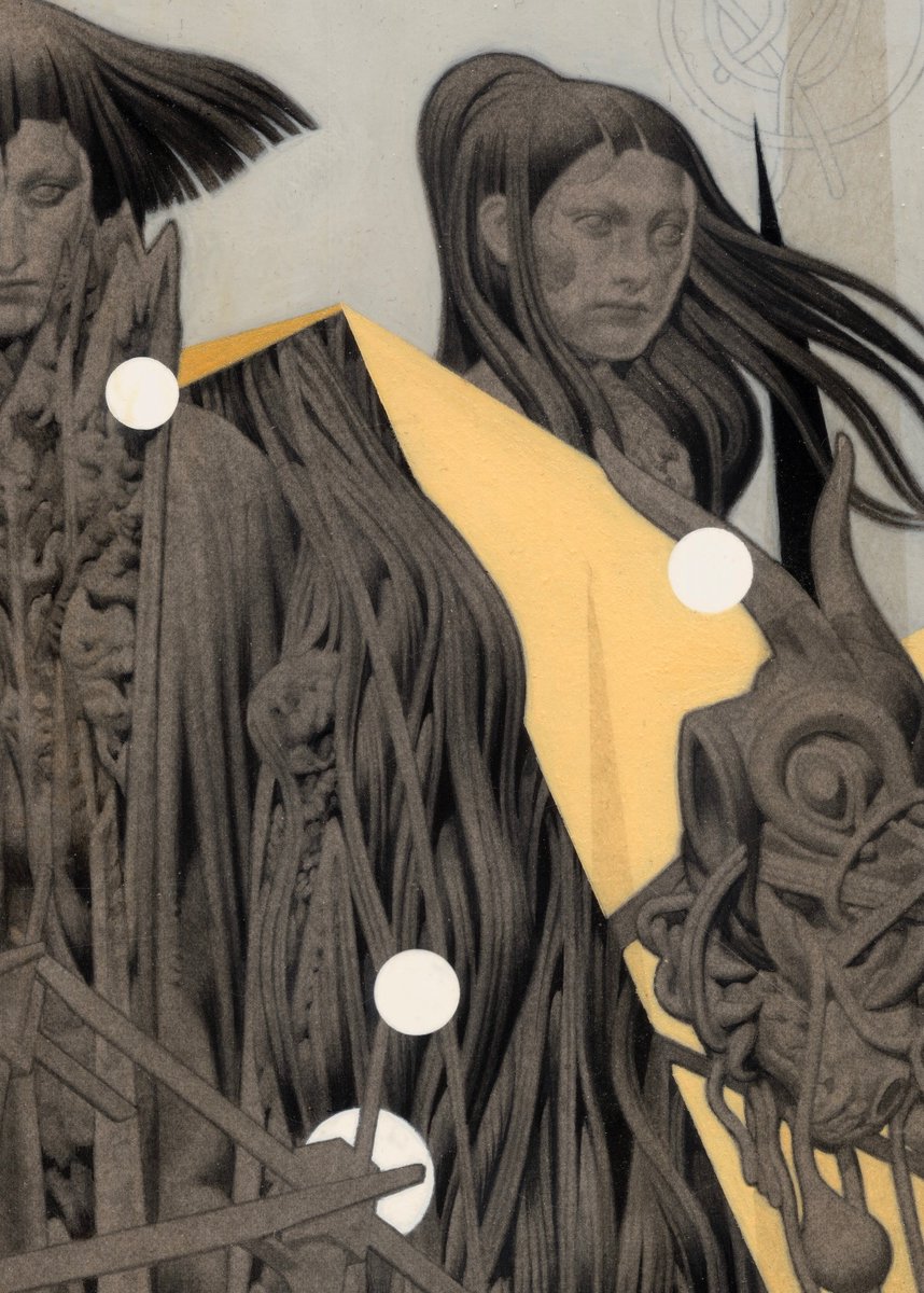 Detail of a new painting for my next solo “REMNANT” that will open March 1st at Ryan Graff Contemporary in San Francisco.