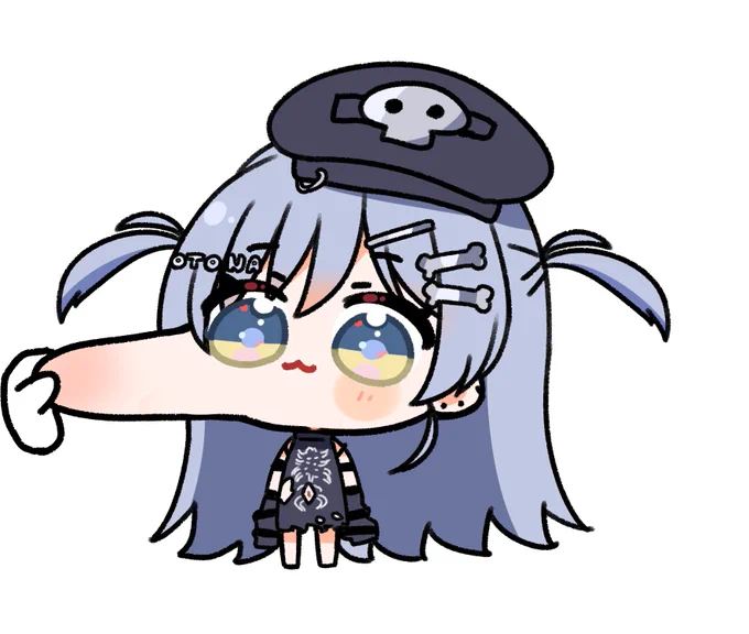 ほっぺたのびくろむちゃん#くろむアーツ 