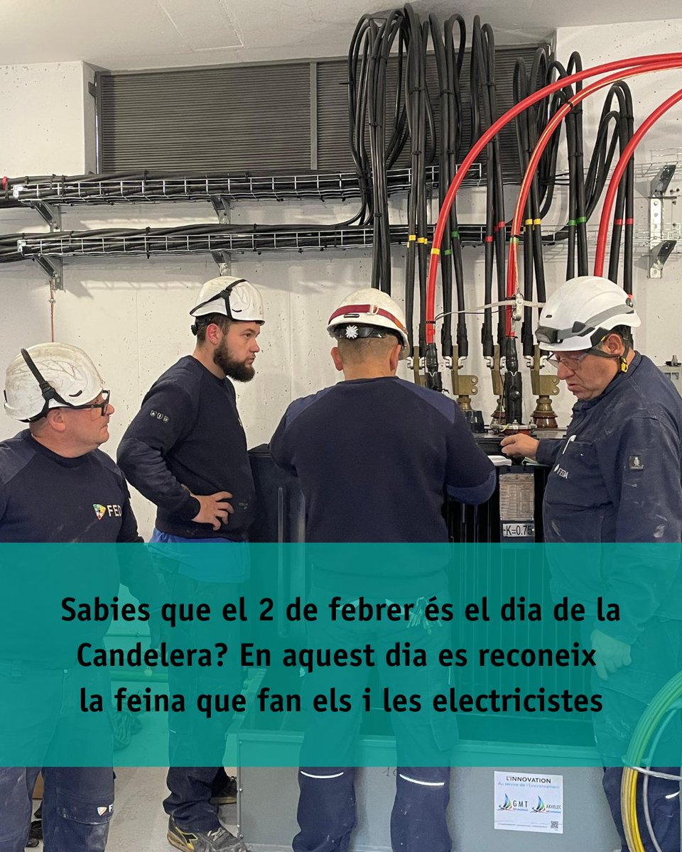 🕯️La Candelera és un dia on tradició i modernitat es donen la mà gràcies a la feina dels i les electricistes.

⚡️ Amb la seva tasca, contribueixen a garantir un subministrament elèctric i de qualitat i a fer avançar el país en la transició energètica. Són les peces clau per