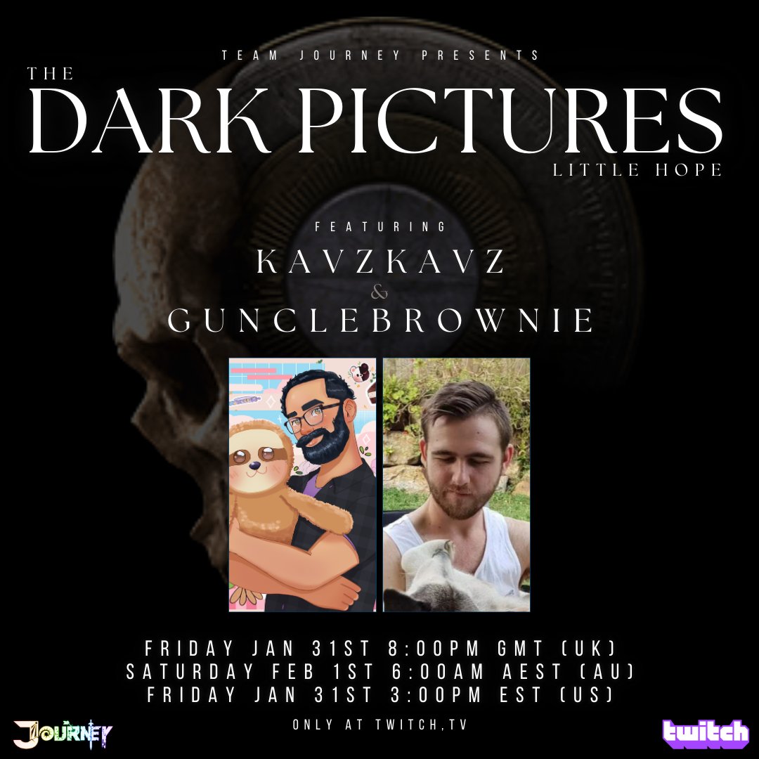 See ya'll in about 8.5 hours with twitch.tv/KavzKavz ! #TeamJourney <a href="/TeamJourney1/">TeamJourney</a>