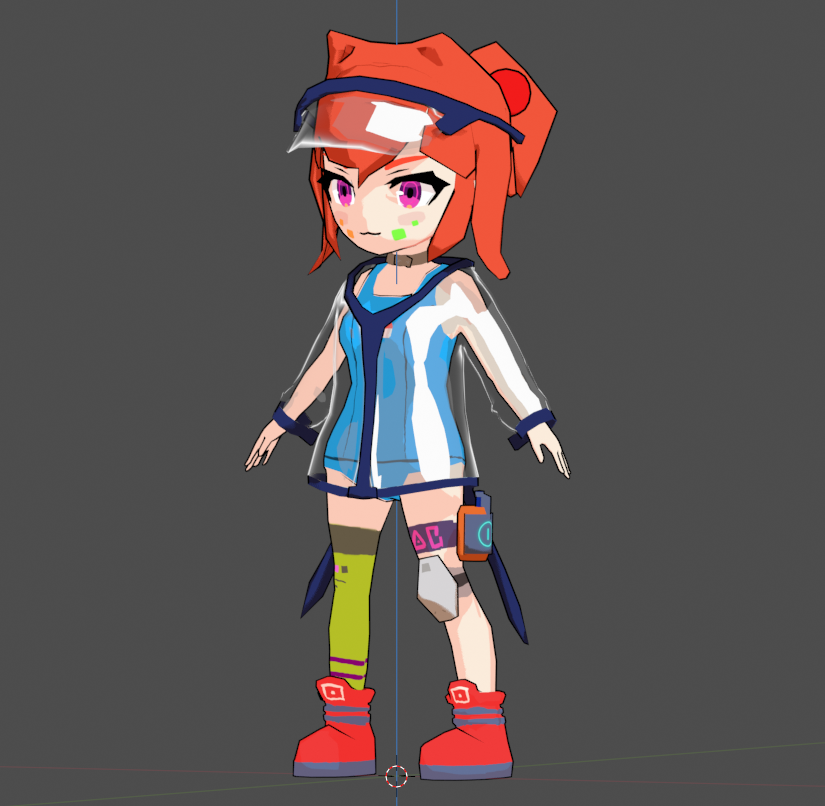 YueSolArts's tweet photo. First time making a proper 3d model of a character that is based on my own concept art...why is this so hard😭 https://t.co/r7UACoglbR