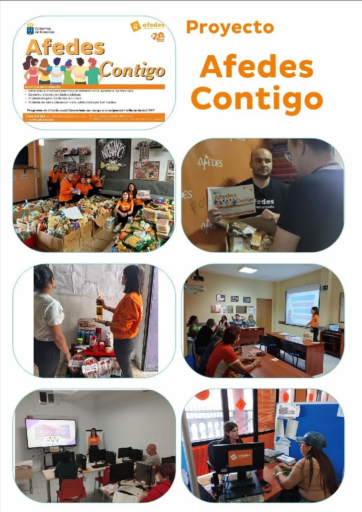 Proyecto AFEDES Contigo

Gracias a todos/as los que hacen posible este proyecto. Juntos/as seguimos trabajando por una sociedad más justa

Proyecto de interés social financiado con cargo a la asignación tributaria del IRPF. Gobierno de Canarias

#afedescontigo #afedessocial