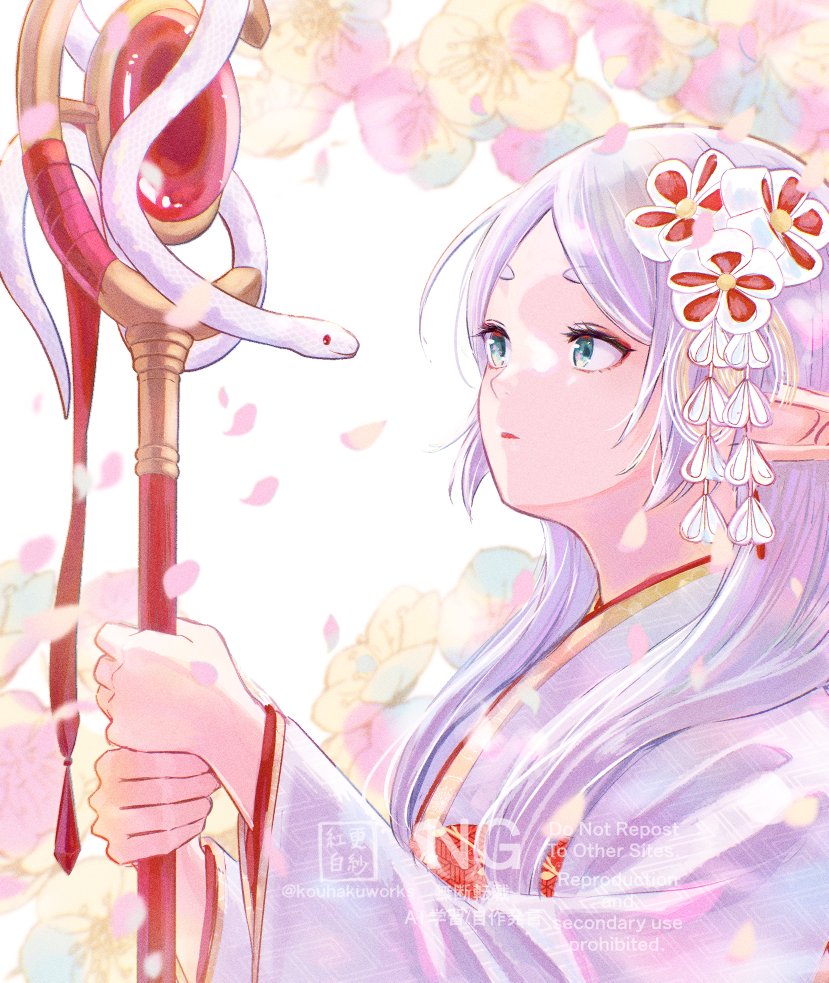 更紗紅白 tweet media