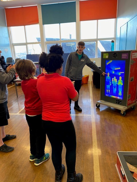 StronePrimary's tweet photo. It was lovely to welcome The Glasgow Science Centre On Tour this week  as they delivered a workshop to the children. The pupils learnt all  about the human body and digestion with lots of interactive exhibits to enhance the learning experience. #GSCOnTour @gsc1 https://t.co/0ZIjhjm2Bx