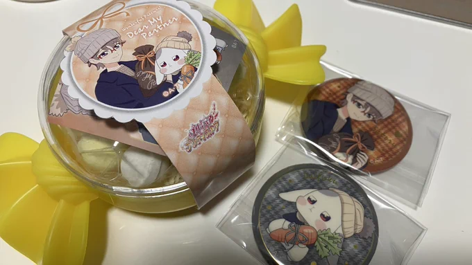譲ってもらったラムネ入りリボンケースが想像の2倍のデカさで笑ってる 