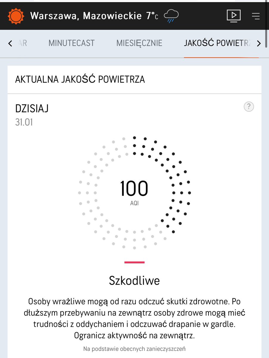 AdKopysc's tweet photo. Jakość powietrza teraz w Warszawie👇☠️ Czy ktoś się tym przejmuje?! W debacie publicznej znajdziemy wysyp „ważnych” tematów, a ##CzystePowietrze się nie przebija🤯 Dlaczego🇵🇱?! https://t.co/Jrl1Nv6IvY