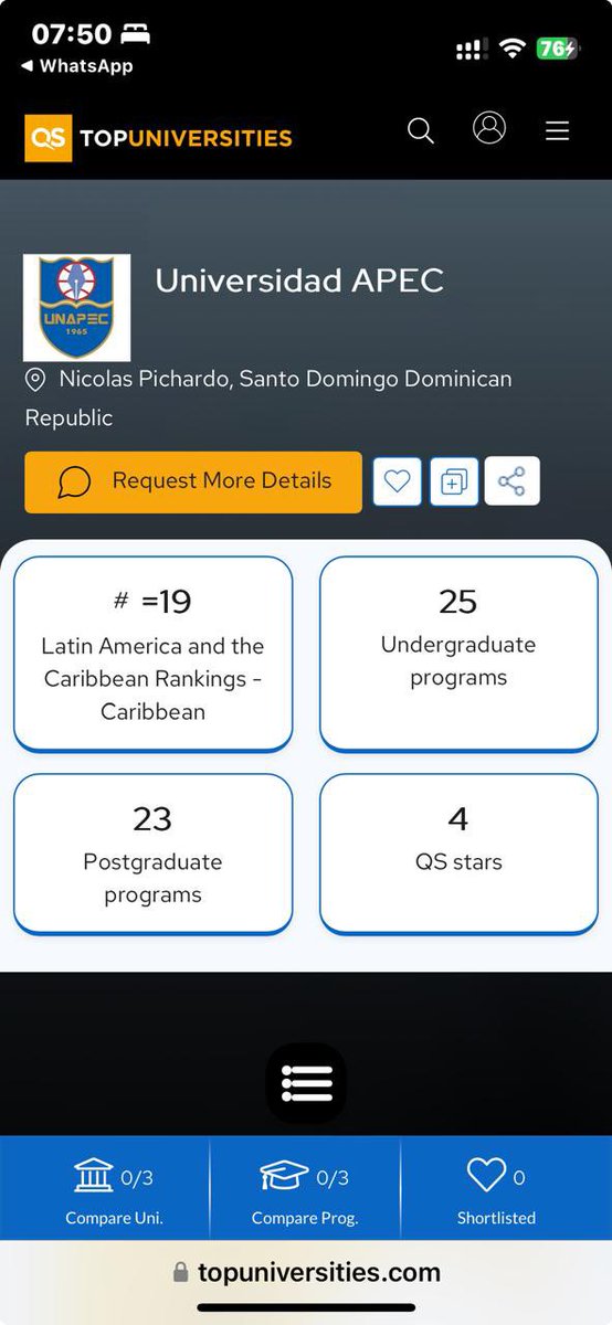 rosildammc's tweet photo. @JoseMonegro Sr Monegro es posible que le falte información de otras universidades del país. https://t.co/gZANrtkp11