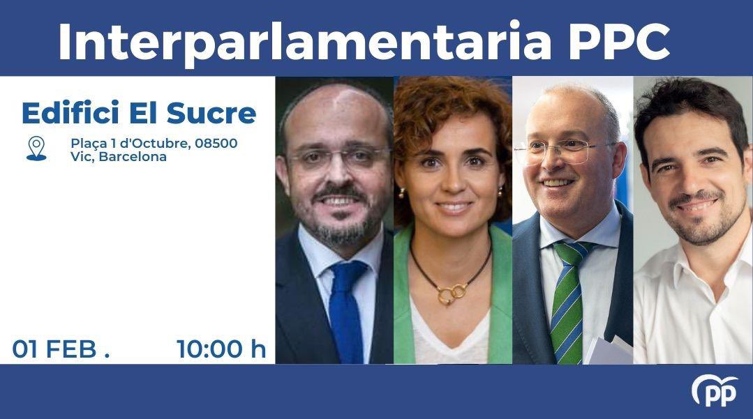 PPdeVic's tweet image. Esteu tots convidats a la Interparlamentària del #PartitPopular aquest dissabte a les 10 h, a la sala d’actes de l’Edifici El Sucre de #Vic.

Us hi esperem! 💪