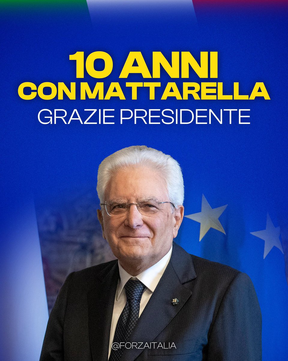 Da dieci anni garante della Costituzione, delle Istituzioni e dell’Unità del Paese.

Grazie Presidente.
