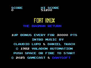 MSXdevContest's tweet photo. MSXdev24 #30 Fort Knox
https://t.co/l1cl9GgPqn
#msxdev24 https://t.co/2niDbe4dUN