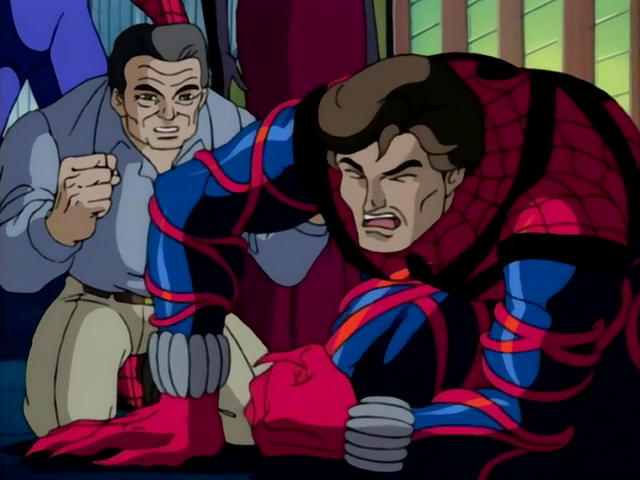 worldsfinest's tweet photo. The Spider-Man: The Animated Series two-part "Spider-Wars" series finale first aired on this day (Jan. 31) in 1998! The Scarlet Spider, Uncle Ben, Stan Lee, and many others, join in as the fan-favorite cartoon gets an unforgettable send-off! #SpiderMan #SpiderManTAS #SpideyTAS https://t.co/fHSe2wkm8H
